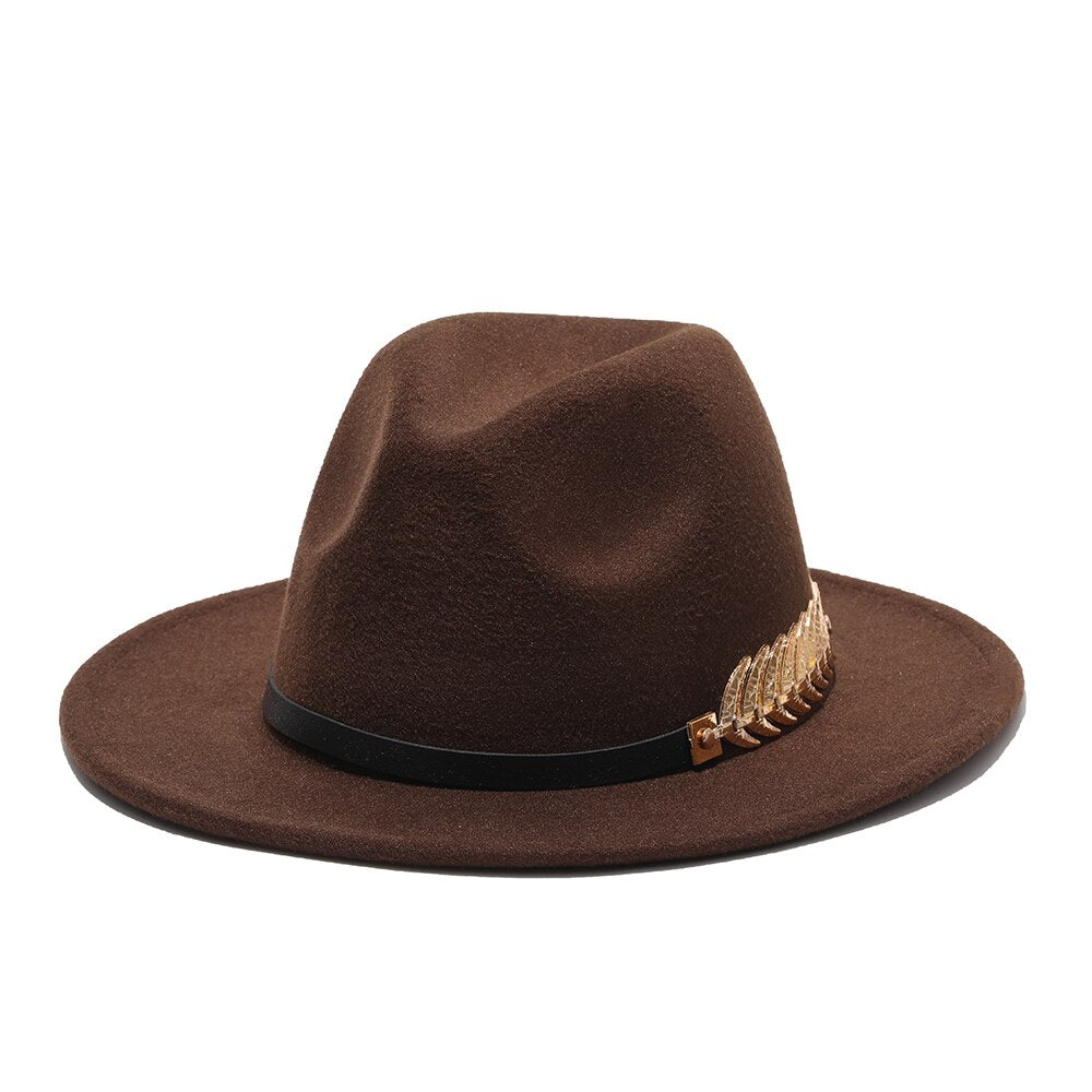 Feathered Vintage Style Fashionable Fedora