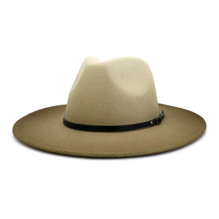 Unisex Wool Gradient Colored Jazz Fedora