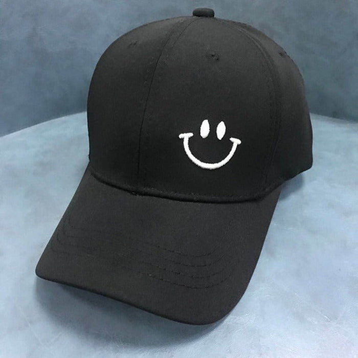 Smile Face Cotton Adjustable Baseball Hat