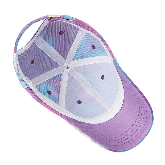 Colorful Tie Dye Snapback Baseball Cap