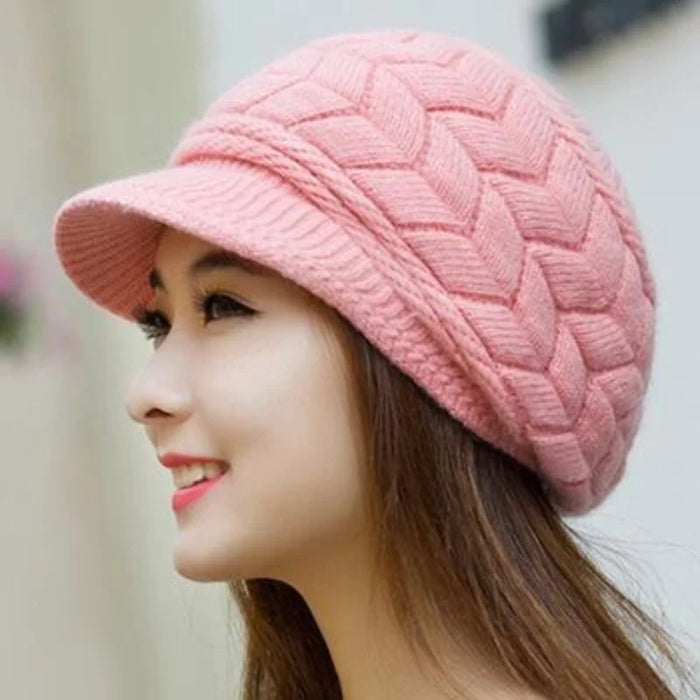 Soft Fur Cozy Knitted Beanie