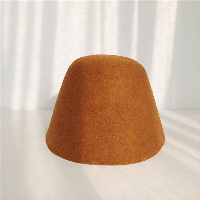 Vintage Domed Casual Solid Colored Bucket Hat