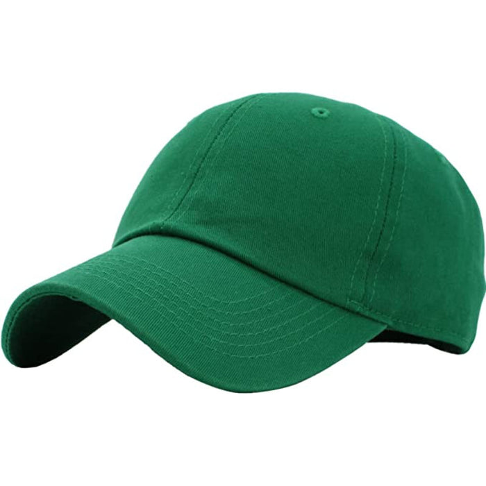 Classic Low Profile Cotton Hat Men Women Baseball Cap Adjustable Unconstructed Plain Cap