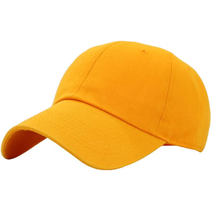 Classic Low Profile Cotton Hat Men Women Baseball Cap Adjustable Unconstructed Plain Cap