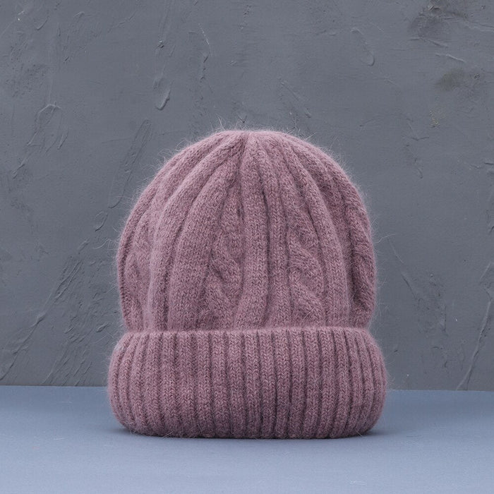 Soft Cashmere Blend Knitted Winter Beanie Hat