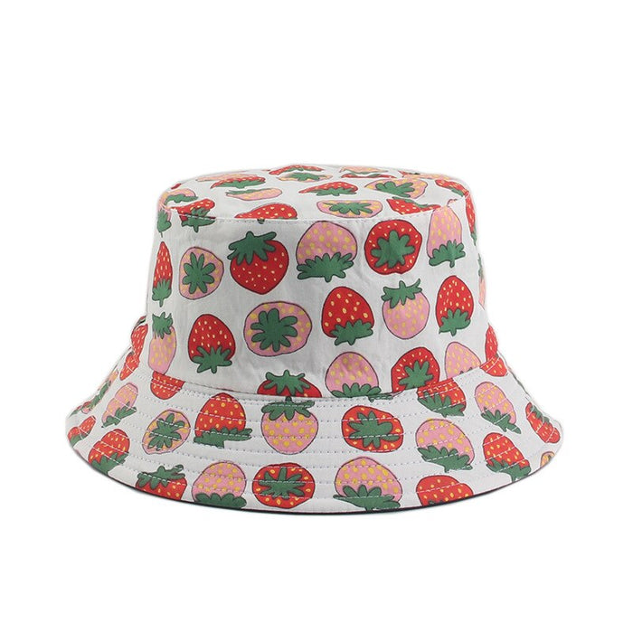 Tropical Printed Fruit Pattern Fisherman's Hat