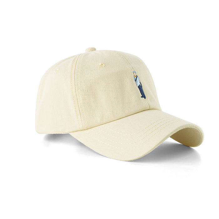 Trendy Embroidered Leaves Baseball Adjustable Caps