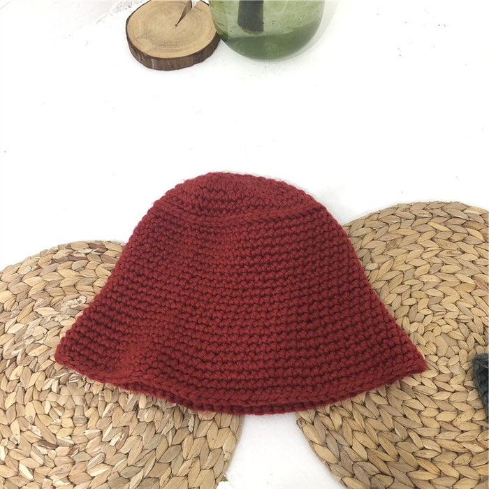 Knitting Harajuku Fishing Bucket Hat