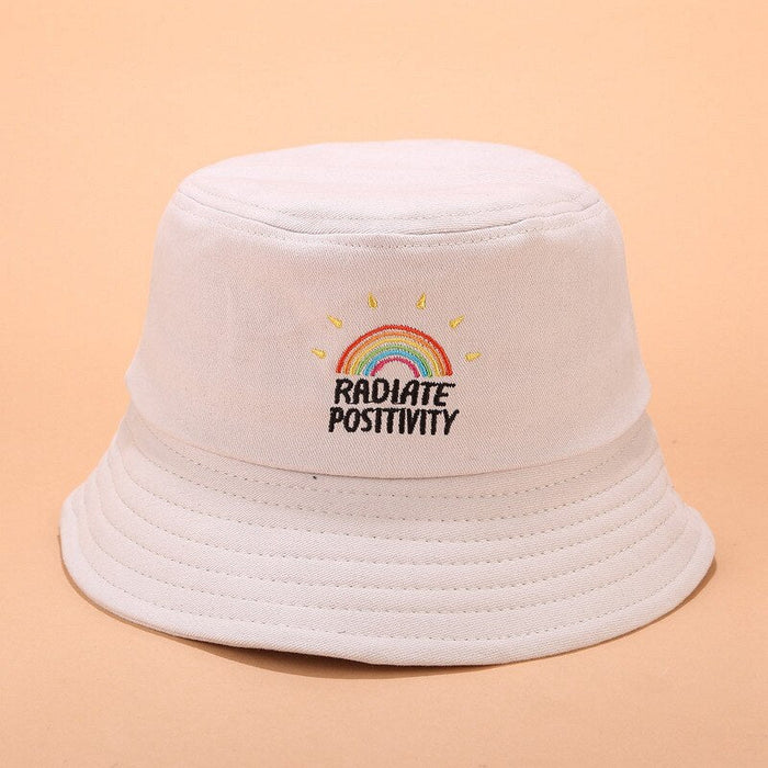 Embroidered Rainbow Bucket Hat
