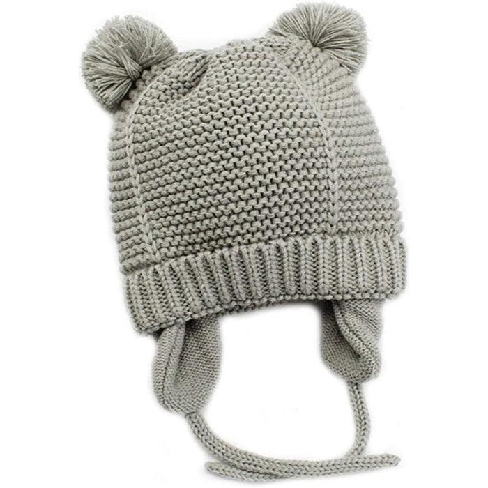Toddlers Smooth Cozy Knit Winter Beanie With Fleece Lining