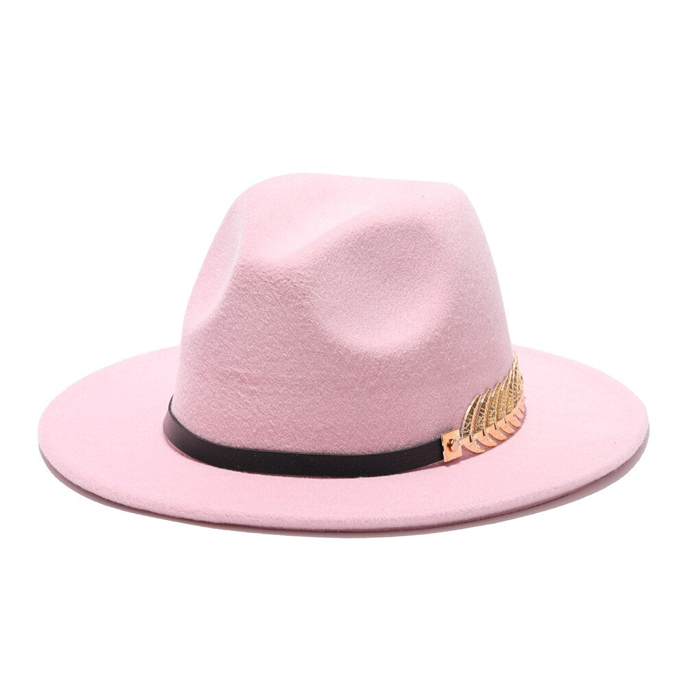 Feathered Vintage Style Fashionable Fedora