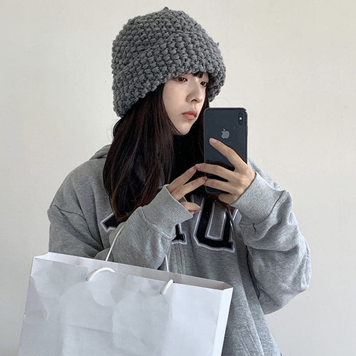 Wool Knitted Outdoor Leisure Warm Winter Beanie Hat