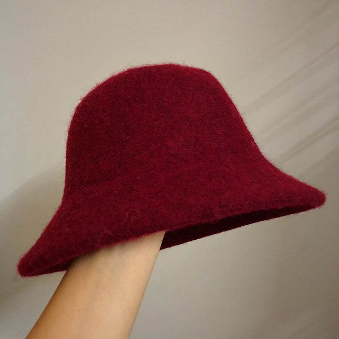 Autumn & Winter Vintage Wool Bucket Hat