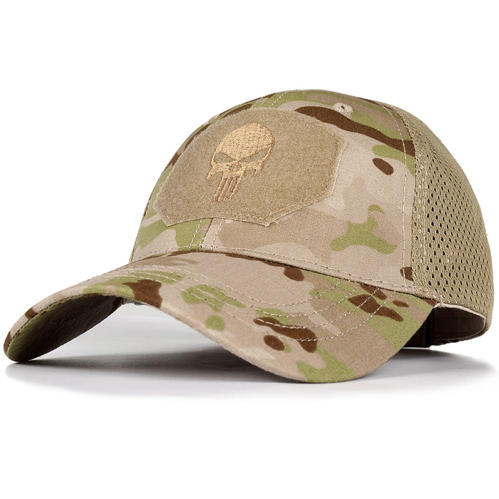 Summer Military Skull Ball Hat