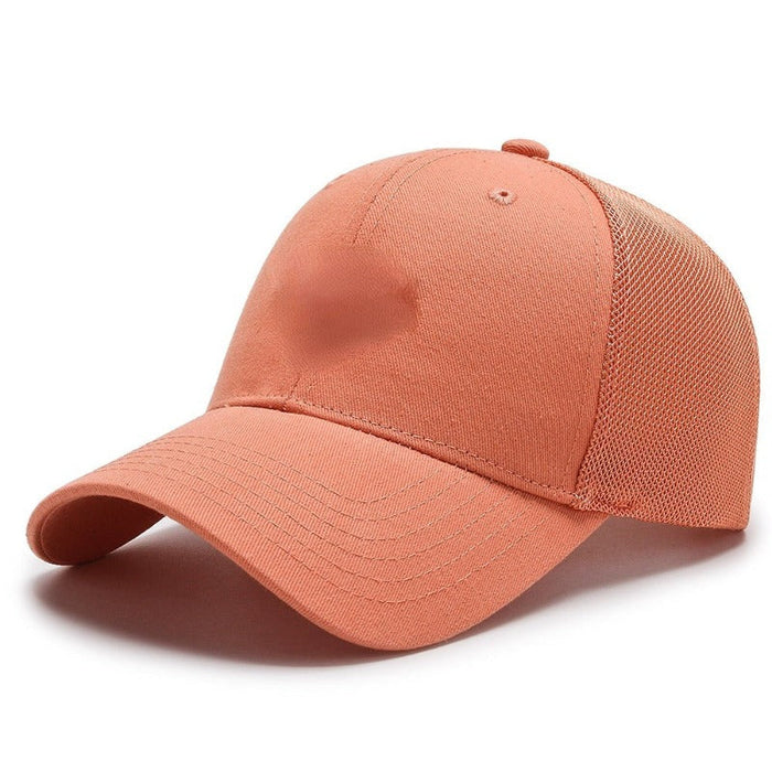 Solid Color Men's Fashion Baseball Mesh Cap