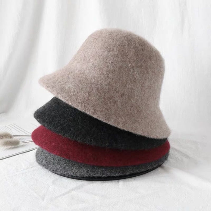 Autumn & Winter Vintage Wool Bucket Hat