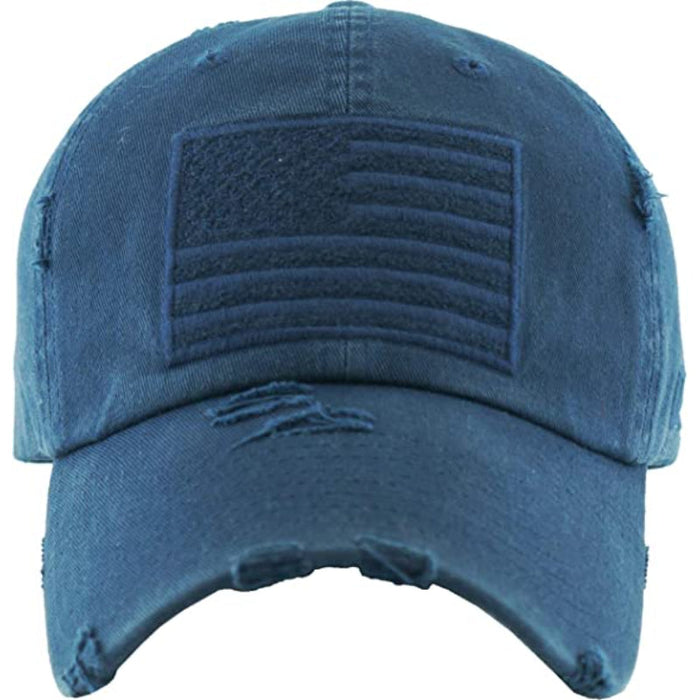 Baseball Cap Distressed Vintage Embroidered Patch Hat For Women