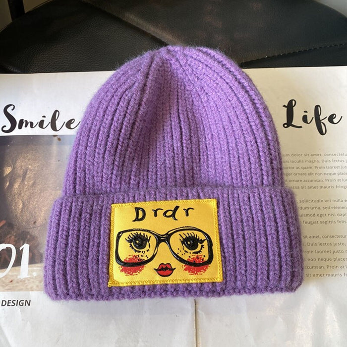 Cotton Blend Soft Knitted Winter Beanies