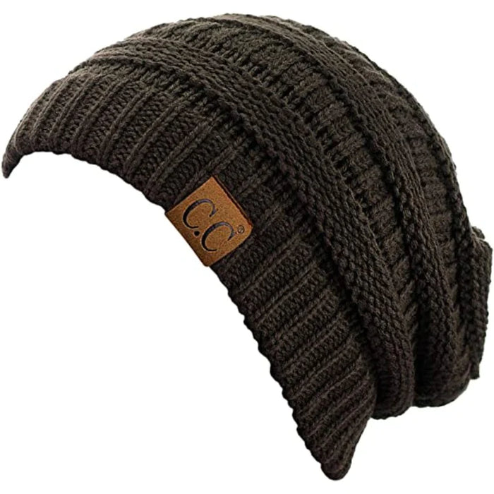 Warm Chunky Soft Stretch Cable Knit Stylish Beanie