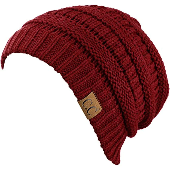 Warm Chunky Soft Stretch Cable Knit Stylish Beanie