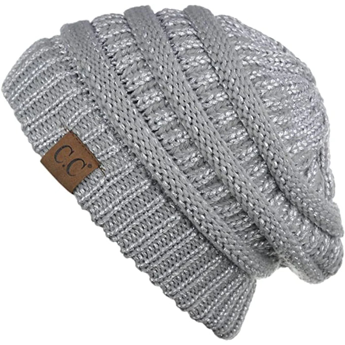 Cool Warm Stretchable Soft Cable Knit Beanie Hat For Winter