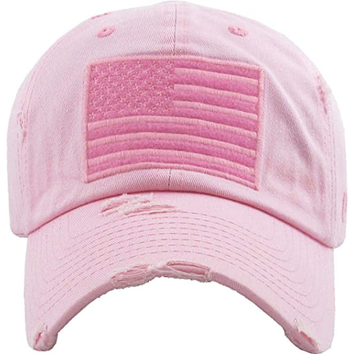 Baseball Cap Distressed Vintage Embroidered Patch Hat For Women