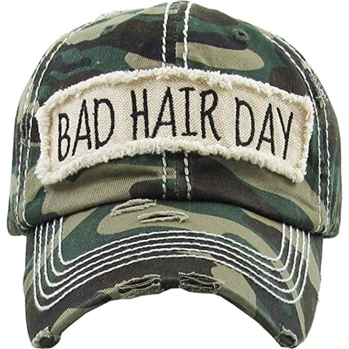 Women's Baseball Cap Distressed Vintage Unconstructed Embroidered Patch Hat