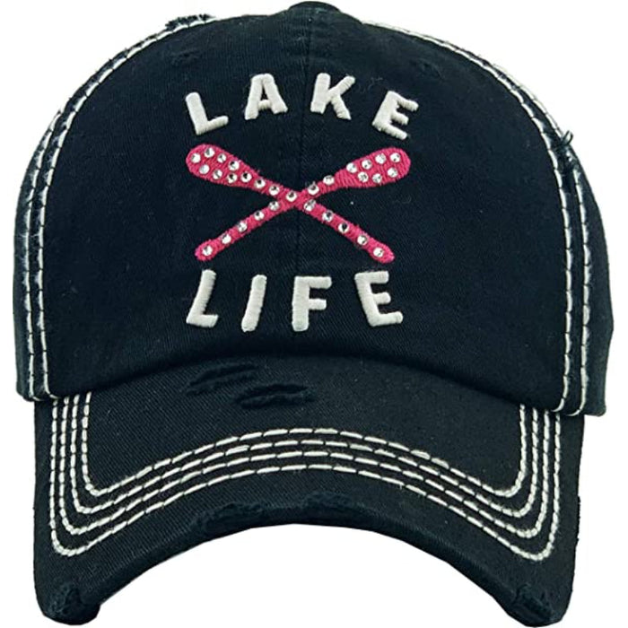 Vintage Distressed Unconstructed Embroidered Patch Hat
