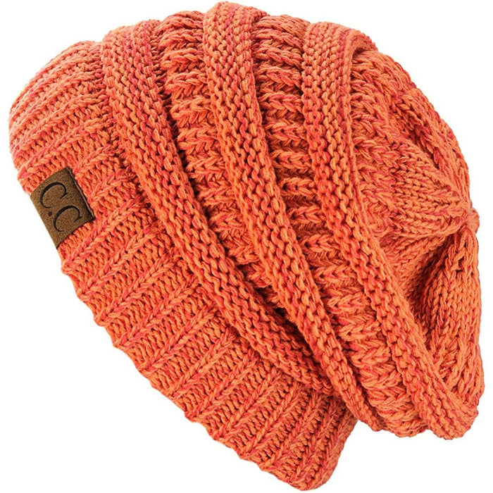 Warm Chunky Soft Stretch Cable Knit Beanie