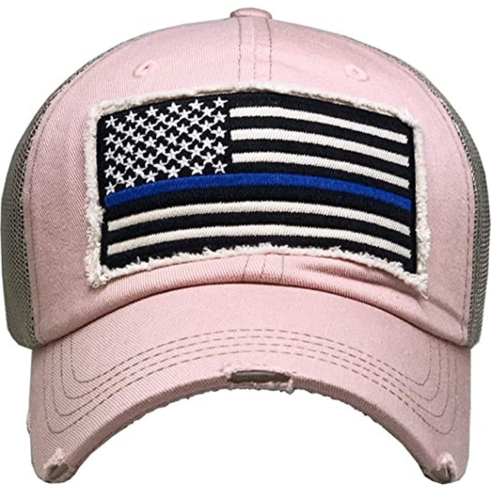 Baseball Cap Distressed Vintage Embroidered Patch Hat For Women