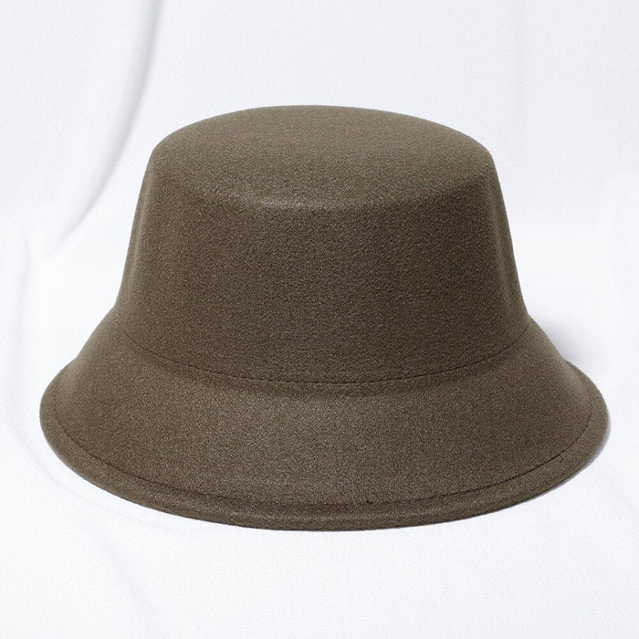 Autumn & Winter Elegant Simple Dome Bucket Hat