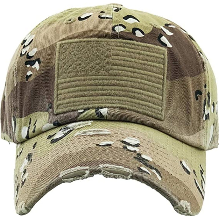 Baseball Cap Distressed Vintage Embroidered Patch Hat For Women