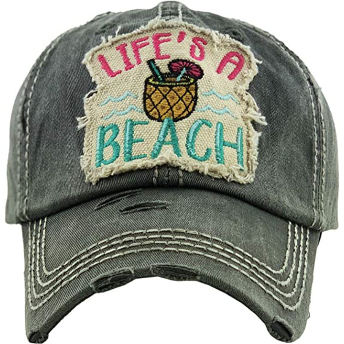 Vintage Baseball Cap Embroidered Hat For Women