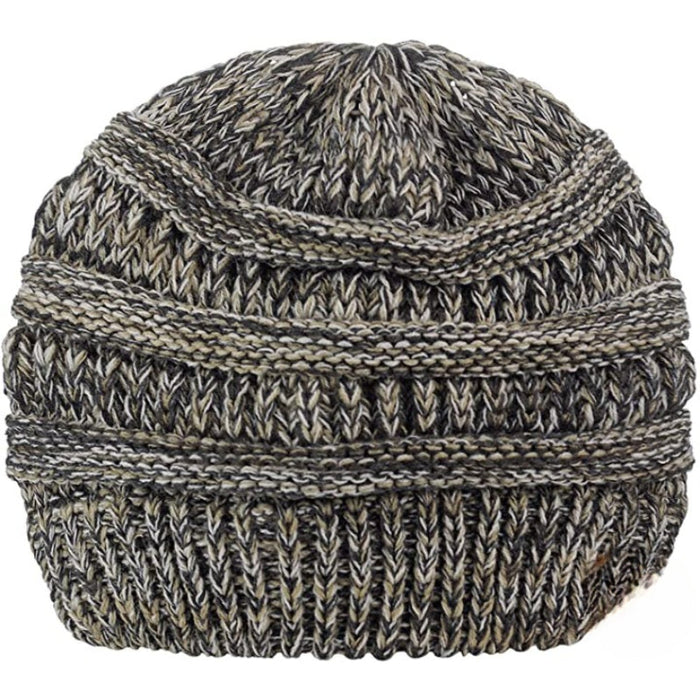 Soft Stretch Cable Knit Beanie