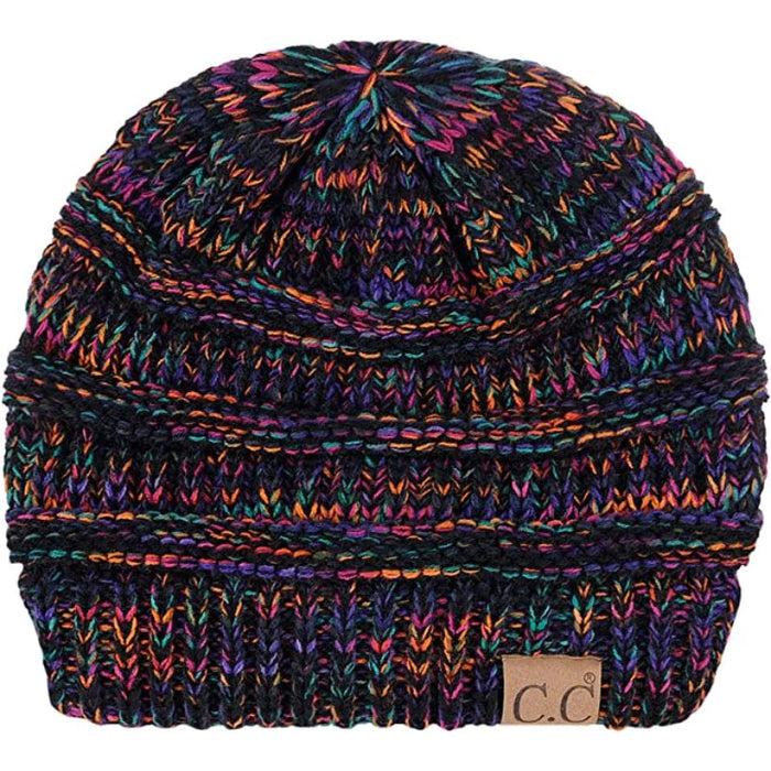 Solid Warm Soft Stretch Cable Knit Beanie