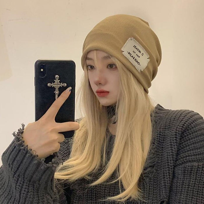 Unisex Cotton Knitted Hip Hop Slouch All Season Beanie