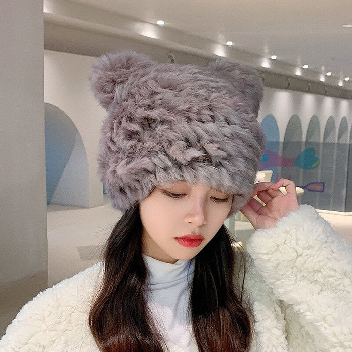 Women's Winterized Knitted Beanie Hat