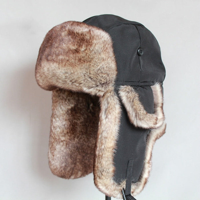Faux Fur Winter Bomber Hat For Men