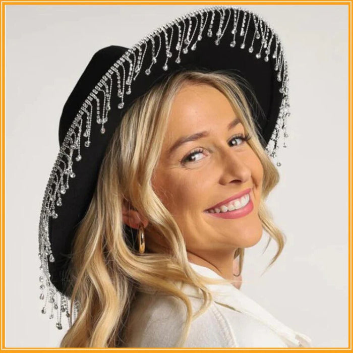 Women's Halloween Rhinestone Cowboy Hat