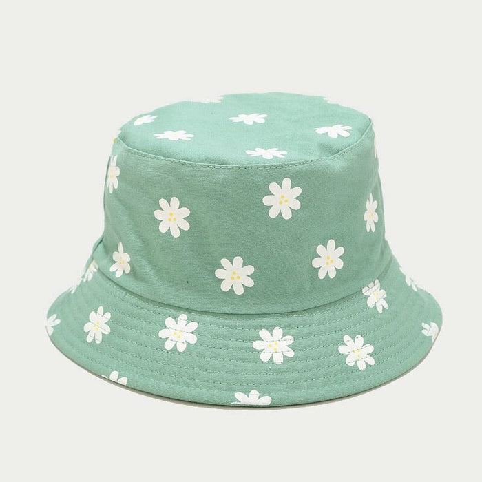 Cute Flower Printed Reversible Sunshade Bucket Hat