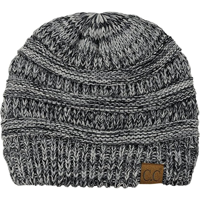 Solid Warm Soft Stretch Cable Knit Beanie