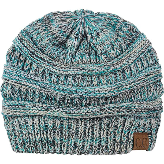 Solid Warm Soft Stretch Cable Knit Beanie