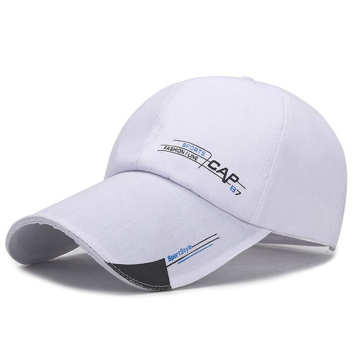 Plain Solid Colored Curved Sun Visor Outdoor Baseball Cap