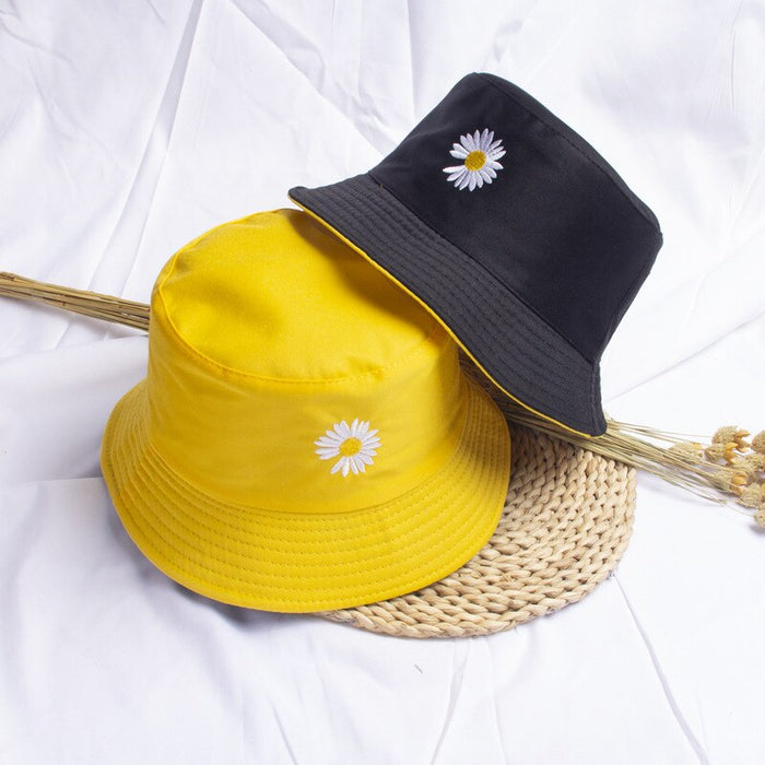 Reversible Embroidered Unisex Summer Bucket Hat