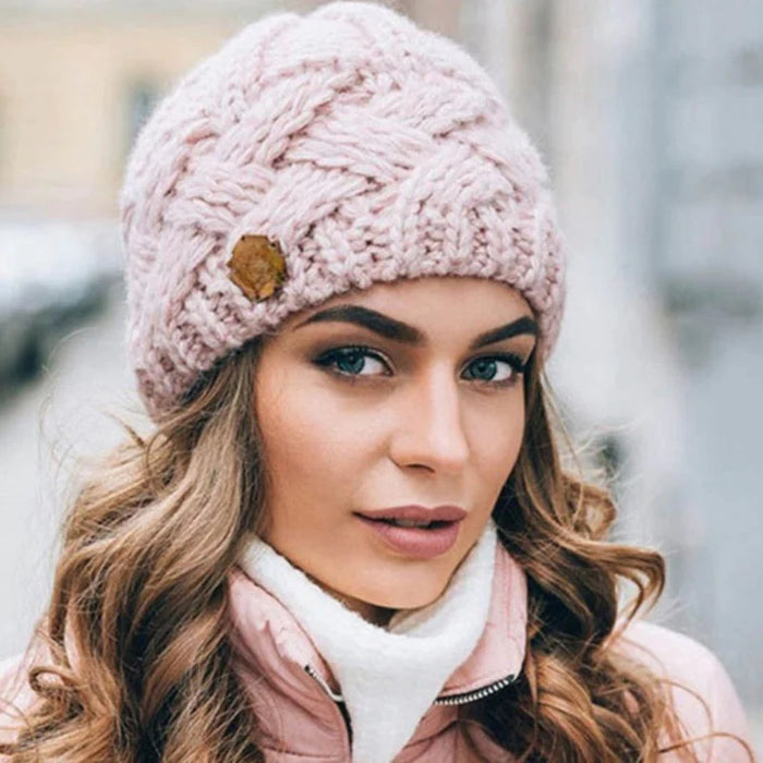 Stylish Warm Neck Warmer & Knitted Hat Scarf Caps Set For Winter