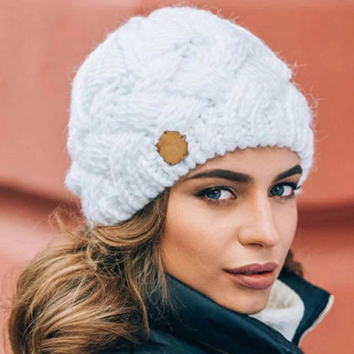 Stylish Warm Neck Warmer & Knitted Hat Scarf Caps Set For Winter