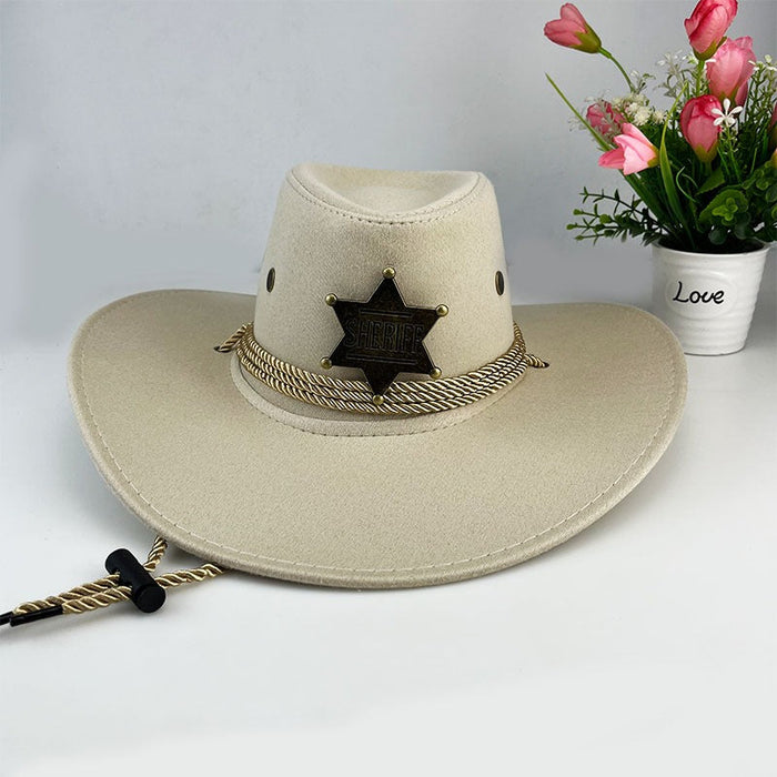 Cowboy Hat Retro Sheriff Cap