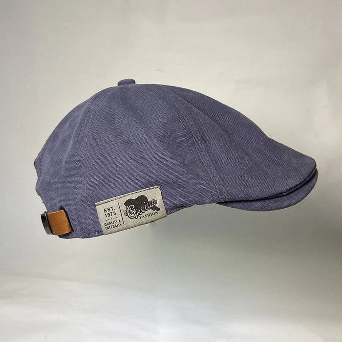 Solid Color British Western Style Berets For Men