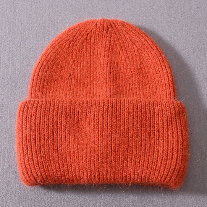 Women's Casual Solid Cashmere Wool Knitted Beanies