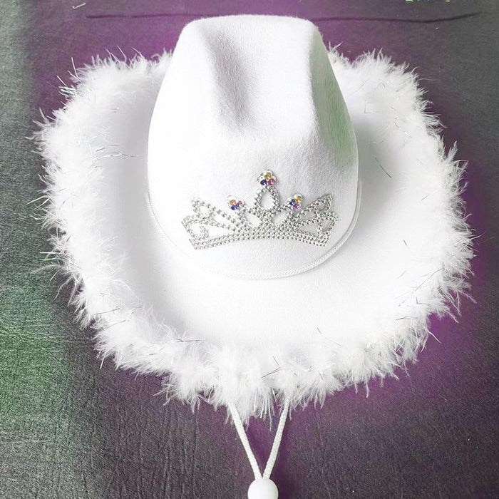 Women's Birthday Party Hats With Feather Sequin